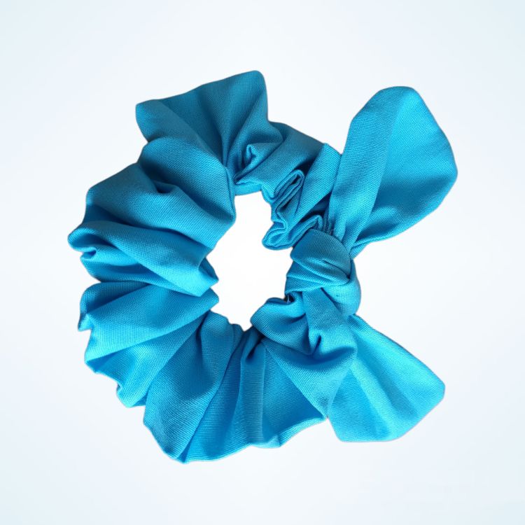 Elástico Scrunchie com laço de pontas